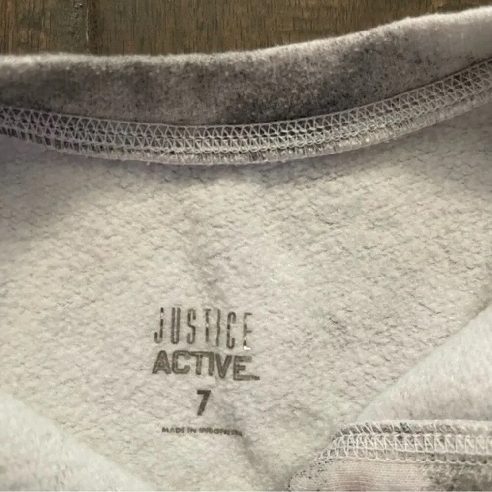 Justice Active Tie Dye Cropped Girls Sweatshirt 7
